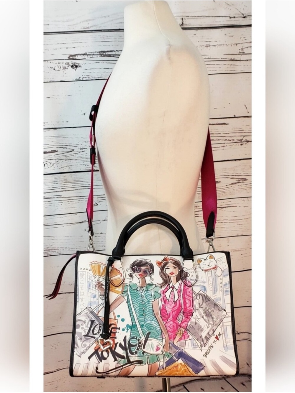 Brighton Limited Edition “from Tokyo with Love” tote, purse, HTF and Rare! NWT - Picture 13 of 15